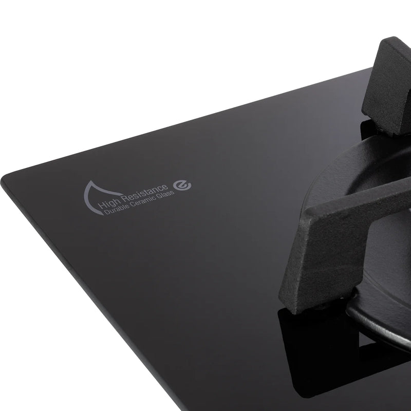 DeLonghi DNSL 460 NCM, Built-In Gas Hob - Black Glass