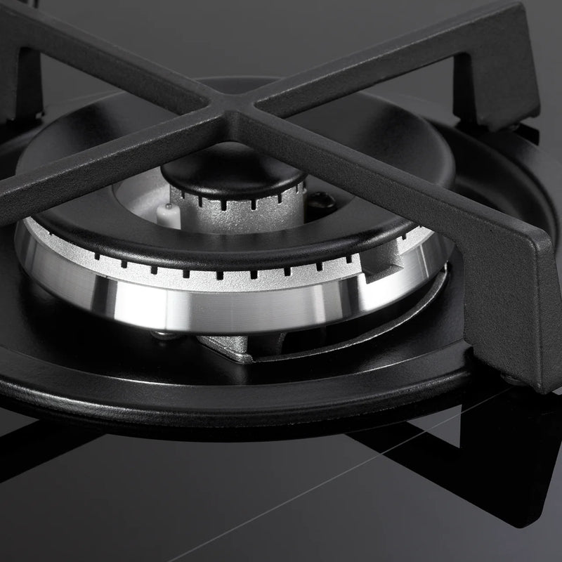 DeLonghi DNSL 460 NCM, Built-In Gas Hob - Black Glass