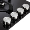 DeLonghi DNSL 460 NCM, Built-In Gas Hob - Black Glass Thumbnail