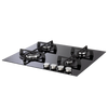 DeLonghi DNSL 460 NCM, Built-In Gas Hob - Black Glass Thumbnail