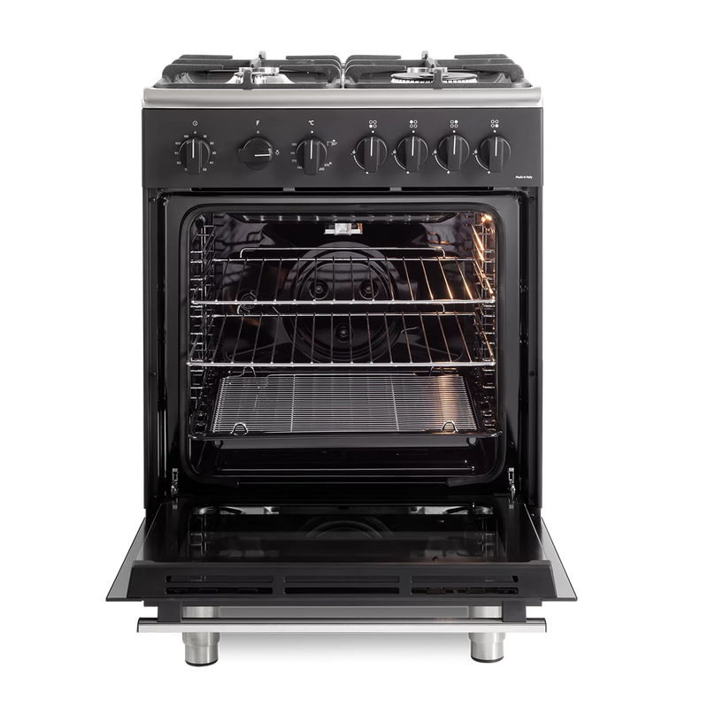 DeLonghi Modern DSC 626G-1 BL, Gas Cooker - Anthracite