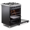 DeLonghi Modern DSC 626G-1 BL, Gas Cooker - Anthracite Thumbnail