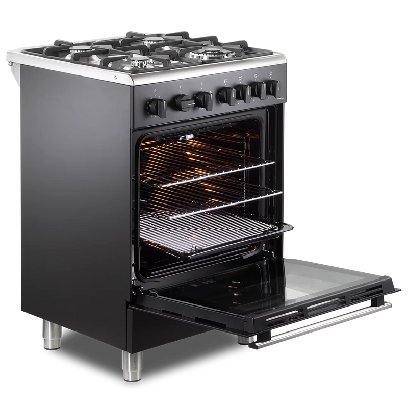 DeLonghi Modern DSC 626G-1 BL, Gas Cooker - Anthracite