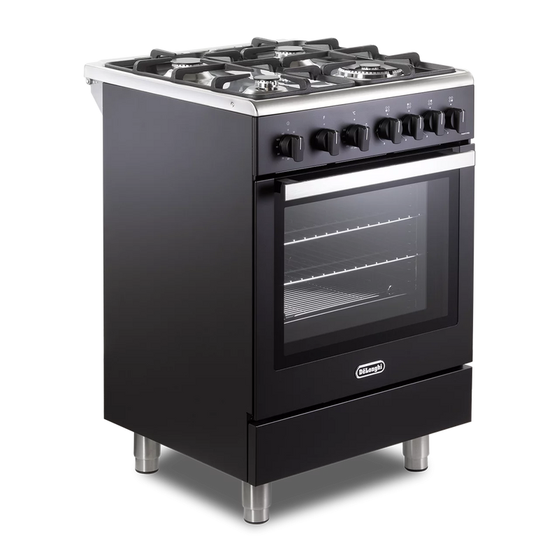DeLonghi Modern DSC 626G-1 BL, Gas Cooker - Anthracite