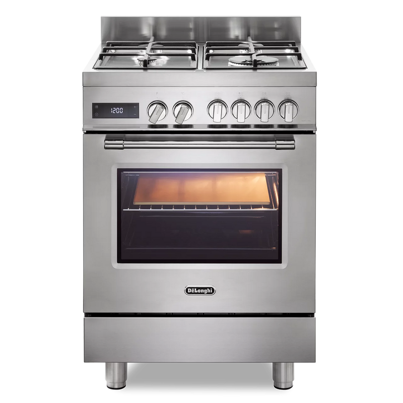 DeLonghi Modern  DSC 626MF-1, Dual Fuel Cooker - Stainless Steel