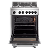 DeLonghi Modern DSC 626MLX-1, Dual Fuel Cooker - Stainless Steel Thumbnail