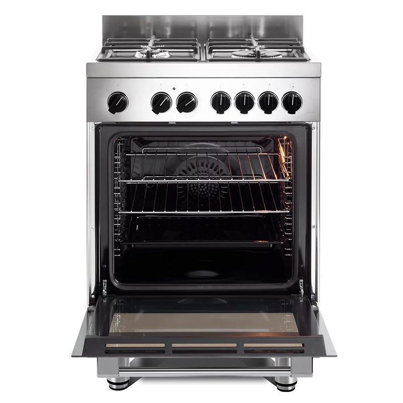 DeLonghi Modern DSC 626MLX-1, Dual Fuel Cooker - Stainless Steel