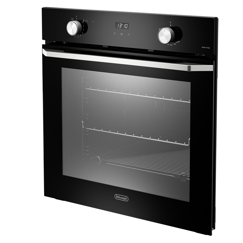 DeLonghi DSG 10NL, Built-In Gas Single Oven with Fan - Black