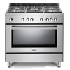DeLonghi Modern DSR 916 GS, Gas Range Cooker - Stainless Steel (Discontinued) Thumbnail