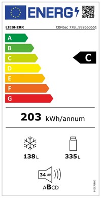 Liebherr CBNbsc 778i Peak Freestanding Fridge/freezer & BioFresh (Discontinued)