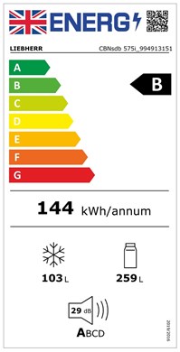 Liebherr CBNsdb 575i Prime Freestanding Fridge/freezer & BioFresh (Discontinued)