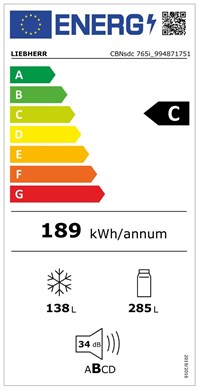 Liebherr CBNsdc 765i Prime Freestanding Fridge/freezer & BioFresh (Discontinued)