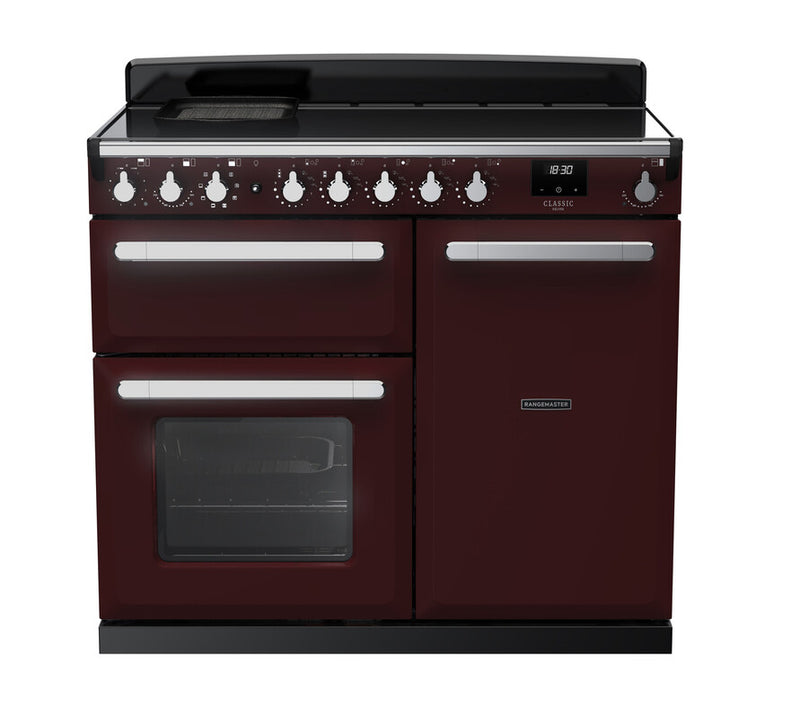 Rangemaster ESDL100EIPBOR/CM1 Estel Deluxe 100 Induction Range Cooker - Bordeaux - A Rated
