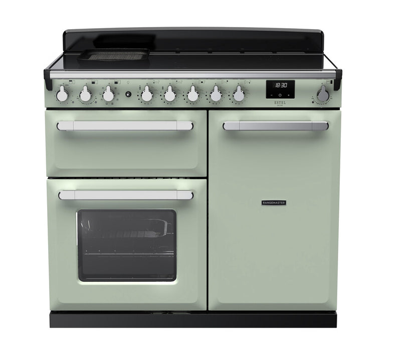 Rangemaster ESDL100EIPMNT/CM1 Estel Deluxe 100 Induction Range Cooker - Mint - A Rated