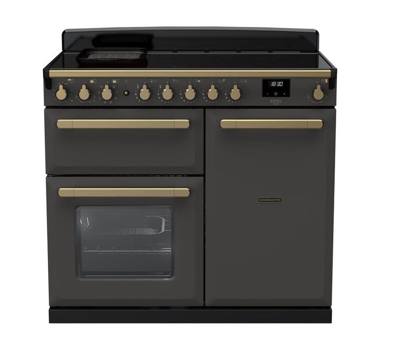 Rangemaster ESDL100EIPSLT/AB1 Estel Deluxe 100 Induction Range Cooker - Slate - A Rated