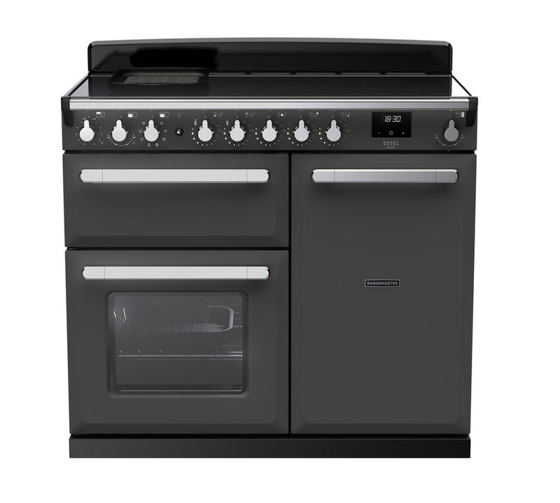 Rangemaster ESDL100EIPSLT/CM1 Estel Deluxe 100 Induction Range Cooker - Slate - A Rated