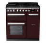 Rangemaster ESDL90DFPBOR/CM1 Estel Deluxe 90 Dual Fuel Range Cooker - Bordeaux - A Rated Thumbnail