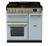 Rangemaster ESDL90DFPMSB/AB1 Estel Deluxe 90 Dual Fuel Range Cooker - Misty Blue - A Rated Thumbnail