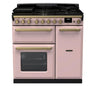 Rangemaster ESDL90DFPPPK/AB1 Estel Deluxe 90 Dual Fuel Range Cooker - Pale Pink - A Rated Thumbnail