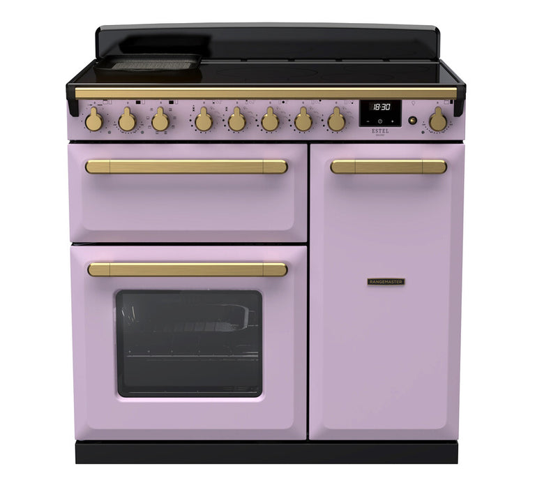 Rangemaster ESDL90EIPHTH/AB1 Estel Deluxe 90 Induction Range Cooker - Heather - A Rated