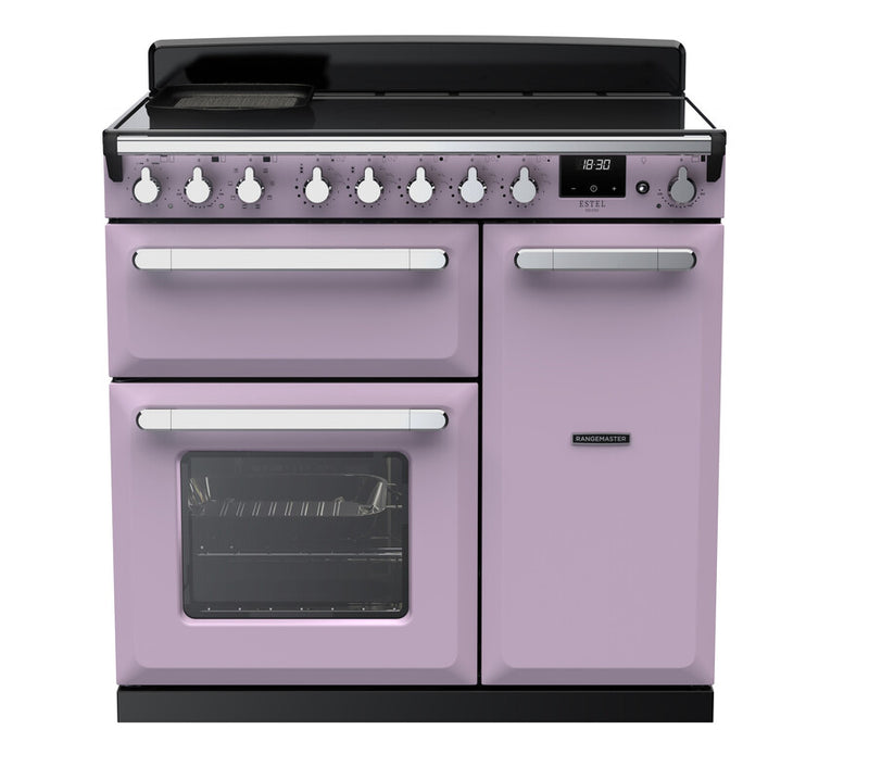 Rangemaster ESDL90EIPHTH/CM1 Estel Deluxe 90 Induction Range Cooker - Heather - A Rated