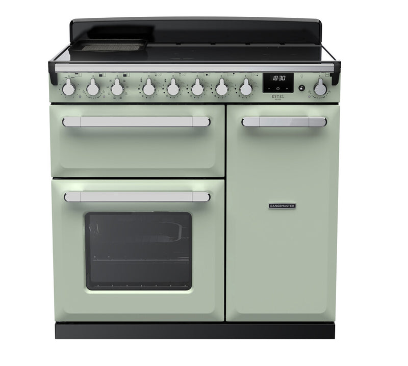 Rangemaster ESDL90EIPMNT/CM1 Estel Deluxe 90 Induction Range Cooker - Mint - A Rated