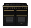 Rangemaster ESDLB110DFPGBL/AB1 Estel Deluxe 110 Dual Fuel Range Cooker - Gloss Black - A Rated Thumbnail