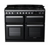 Rangemaster ESDLB110DFPGBL/CM1 Estel Deluxe 110 Dual Fuel Range Cooker - Gloss Black - A Rated Thumbnail