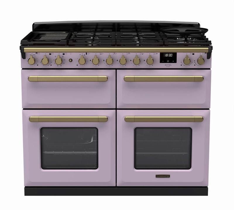 Rangemaster ESDLB110DFPHTH/AB1 Estel Deluxe 110 Dual Fuel Range Cooker - Heather - A Rated