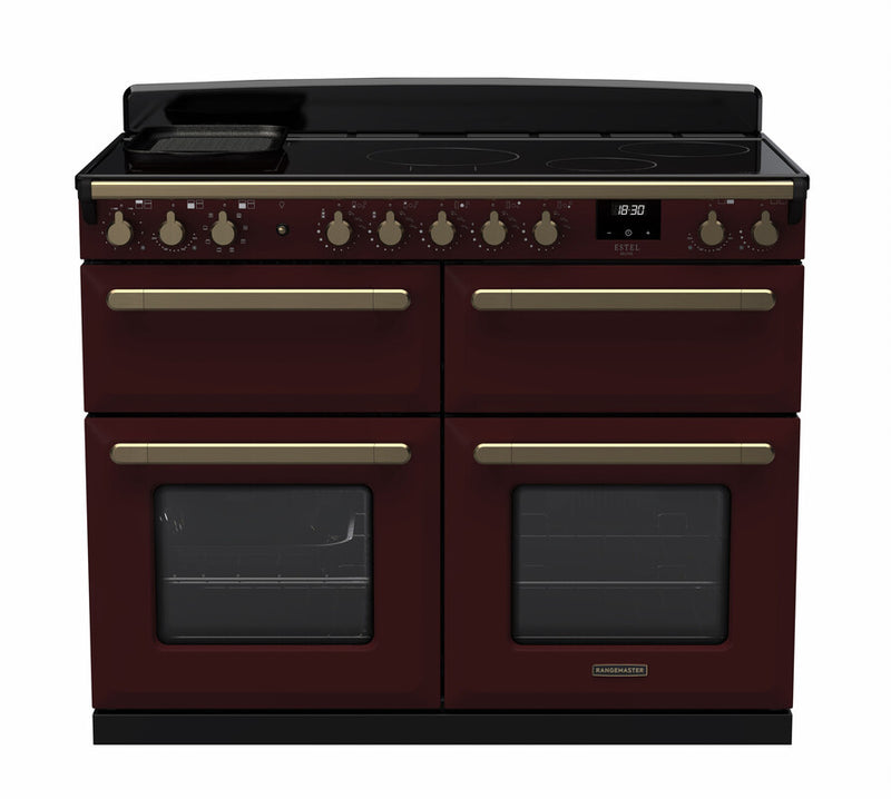 Rangemaster ESDLB110EIPBOR/AB1 Estel Deluxe 110 Induction Range Cooker - Bordeaux - A Rated