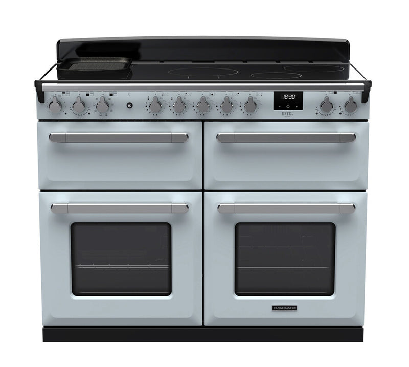 Rangemaster ESDLB110EIPMSB/CM1 Estel Deluxe 110 Induction Range Cooker - Misty Blue - A Rated