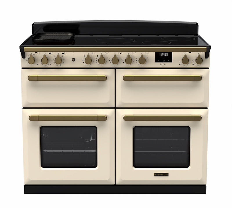 Rangemaster ESDLB110EIPPCR/AB1 Estel Deluxe 110 Induction Range Cooker - Pale Cream - A Rated