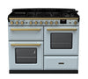 Rangemaster ESDLO110DFPMSB/AB1 Estel Deluxe 110 Dual Fuel Range Cooker - Misty Blue - A Rated Thumbnail