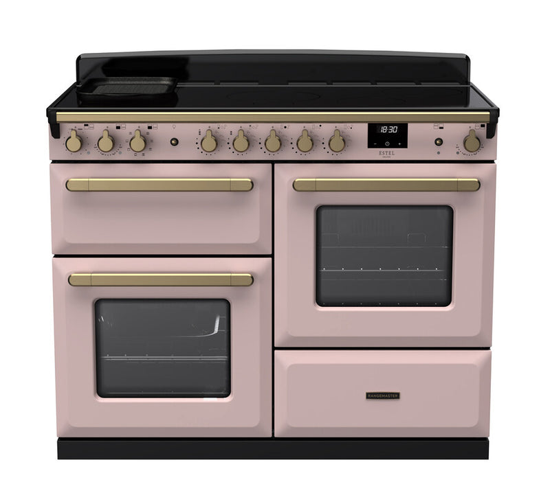 Rangemaster ESDLO110EIPPPK/AB1 Estel Deluxe 110 Induction Range Cooker - Pale Pink - A Rated