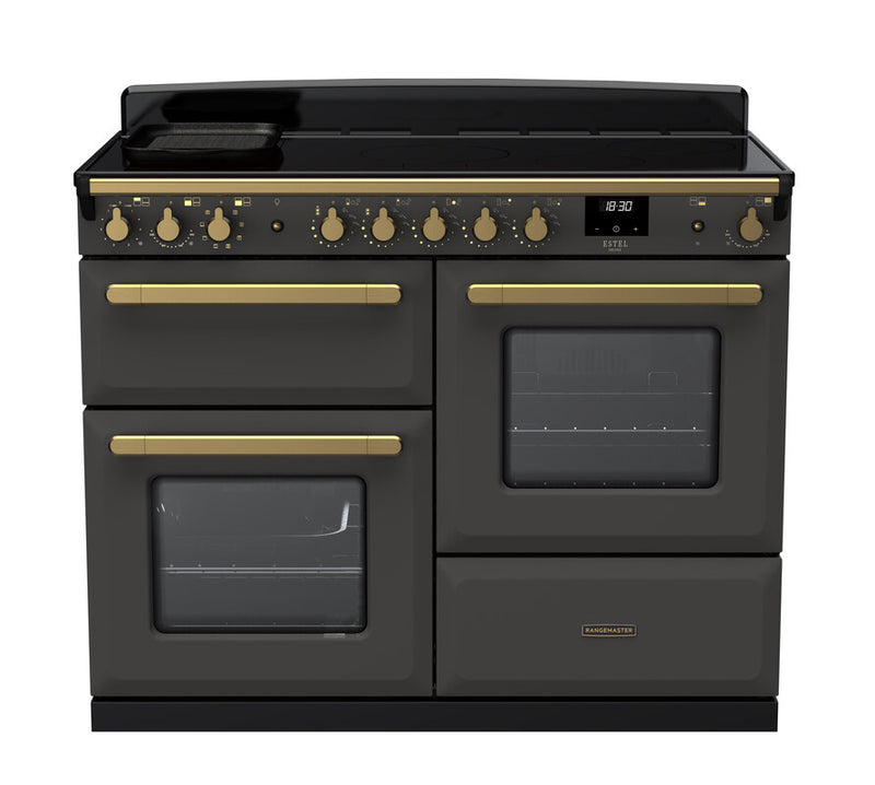 Rangemaster ESDLO110EIPSLT/AB1 Estel Deluxe 110 Induction Range Cooker - Slate - A Rated