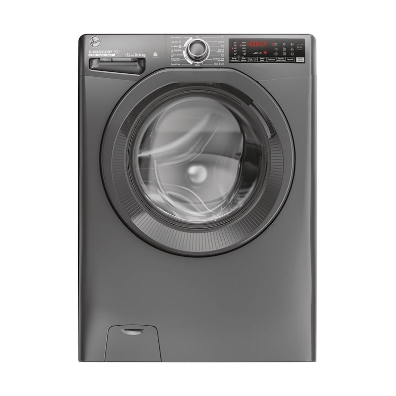 Hoover H3DPS4966TAMRR80 H-Wash&Dry 350 6/9kg 1400rpm D/A Rated Freestanding Washer Dryer - Graphite (Discontinued)