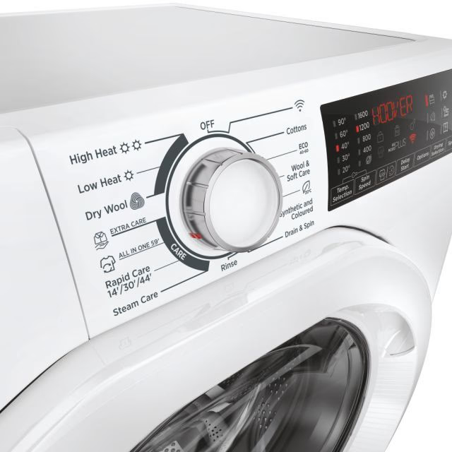 Hoover H3DPS6966TAM6-80 H-Wash&Dry 350 6/9kg 1600rpm D/A Rated Freestanding Washer Dryer - White (Discontinued)