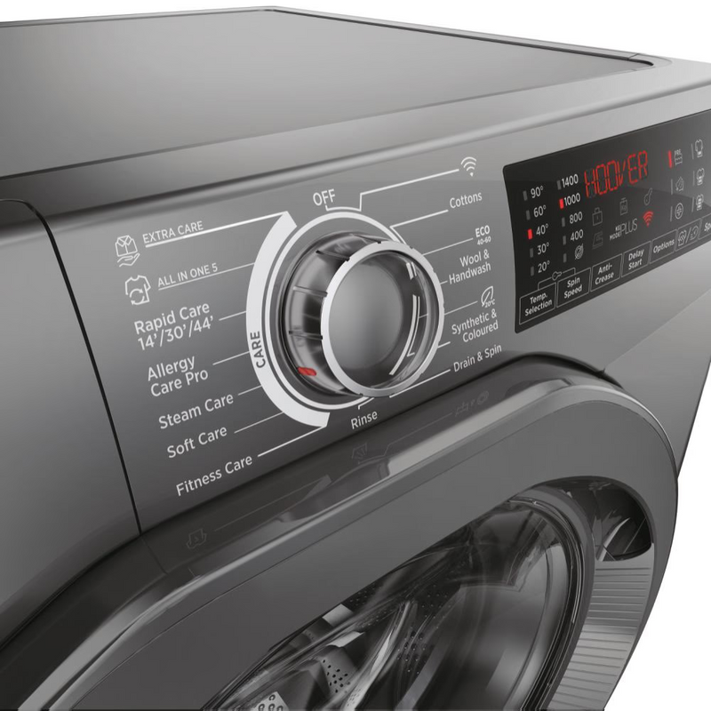 Hoover H3WPS4106TRR6-80 H-Wash 350 10kg 1400rpm A Rated Freestanding Washing Machine - Graphite