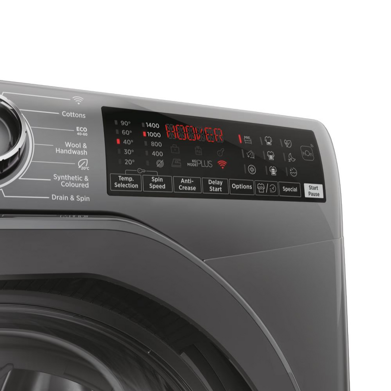 Hoover H3WPS486TMRR6-80 H-Wash 350 8kg 1400rpm A Rated Freestanding Washing Machine - Graphite