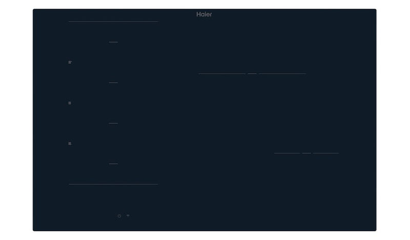 Haier HAMTB86IRCS 80cm Induction Hob - Black (Discontinued)