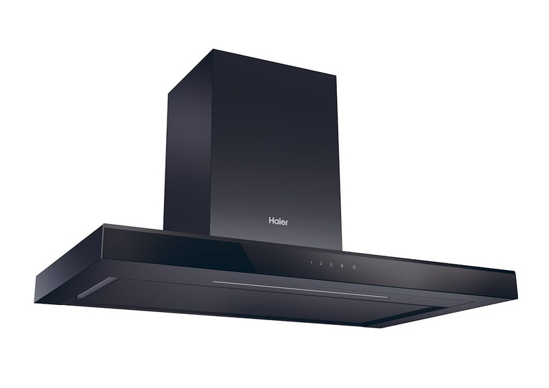 Haier HATS9CBS4B 90cm Chimney Cooker Hood - Black (Discontinued)