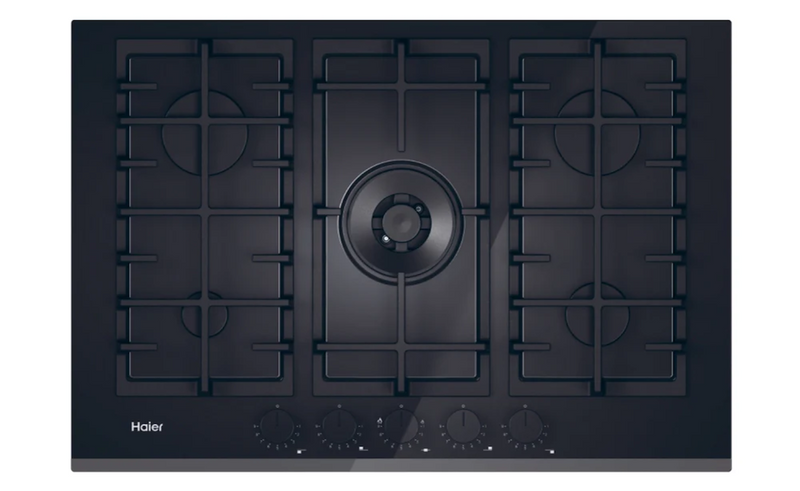 Haier HAVG75TBBP 75cm Gas on Glass Hob