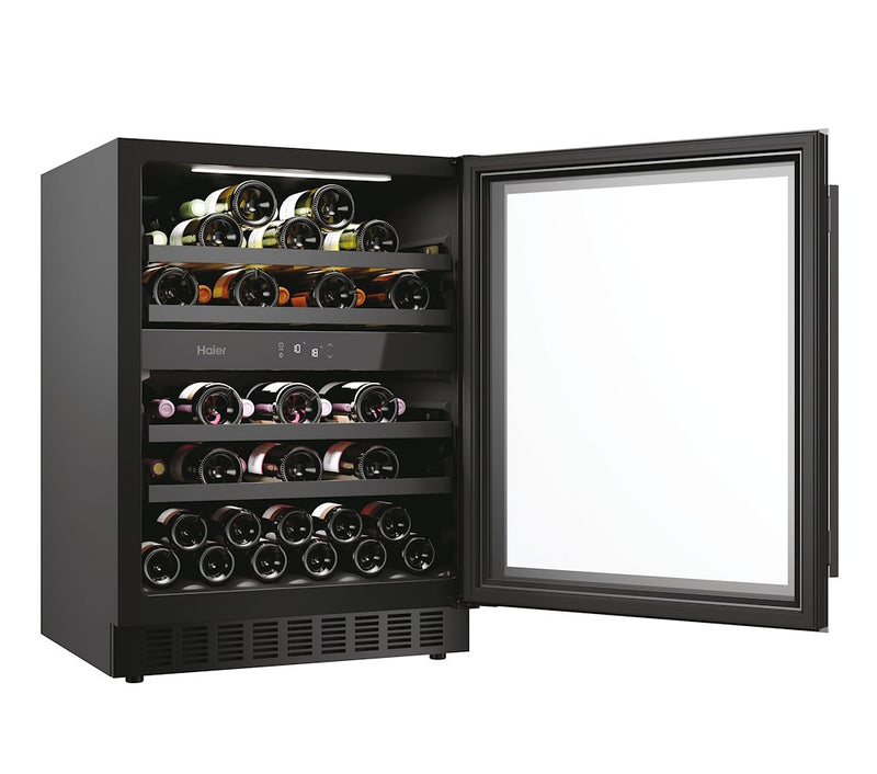 Haier HAKWBD 60 UK Integrated Wine Cooler - Black - F Rated