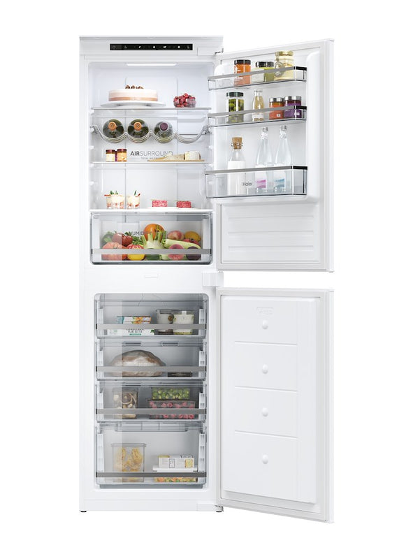 Haier HB50T618FMK Built-In Fridge Freezer - White - E Rated