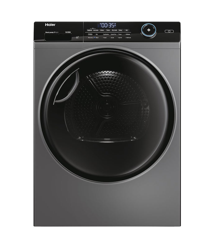 Haier HD90-A3959S I Pro Series 5 9kg Heat Pump Tumble Dryer - A+++ Energy Rated - Graphite (Discontinued)