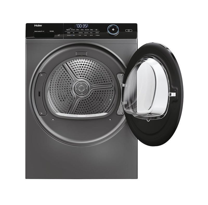 Haier HD90-A3959S I Pro Series 5 9kg Heat Pump Tumble Dryer - A+++ Energy Rated - Graphite (Discontinued)