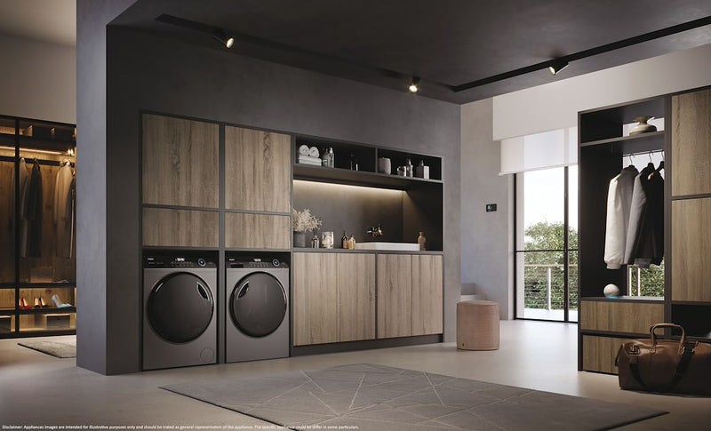 Haier HD90-A3959S I Pro Series 5 9kg Heat Pump Tumble Dryer - A+++ Energy Rated - Graphite (Discontinued)