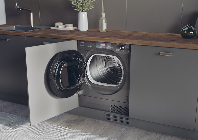 Haier HDB4 H7A2TBERX80 Series 4 7kg A++ Rated Integrated Tumble Dryer - Graphite (Discontinued)