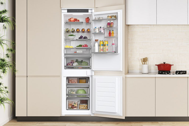 Hoover HOBT5518DWK-1 Integrated 70/30 Fridge Freezer - White - E Rated (Discontinued)