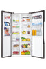 Haier HSR3918EWPG 90cm American Style Side-by-Side Fridge Freezer - Platinum Inox Thumbnail